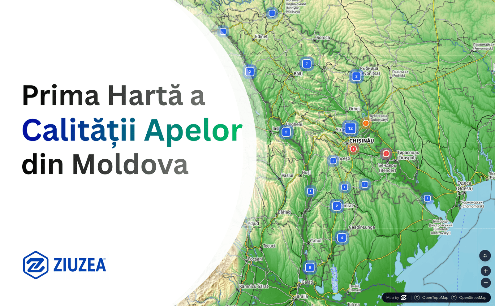 Prima Hartă a Calității Apelor din Moldova